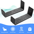thumbnail image 4 of 2Pair Hot Surfboard SUP Mount Rack,Kayak Boat Wall Rack Black,2Pair x Hot Surfboard SUP Mount Rack 2 x Mounting fittings,Black, 4 of 8