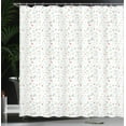 thumbnail image 3 of Ambesonne Foliage Shower Curtain, Various Leaves Imprints, 69"Wx84"L, Multicolor, 3 of 4