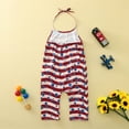 thumbnail image 5 of Zanarzt Baby Girls Independence Day Romper Jumpsuit Toddler Romper Day Kids Pants Girls Baby 4th of July Independence Girls Romper Jumpsuit Red,2-3 Years, 5 of 7