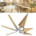 thumbnail image 1 of Straight Grooved Step Drills Bits,  HSS Drill Set Wear Resistance Round Shank 118 X Opening Design  For Metal, 1 of 8