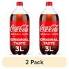 (2 pack) Coca-Cola Soda Pop Bottle, 3 Liters