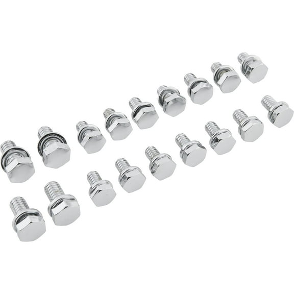 Chrome Oil Pan Bolts for Small Block Chevy