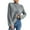 Gray, variant on Women's Loose Solid Color Pullover Cable Sweater for Fall Winter Cable Knit Details,Army Green,S