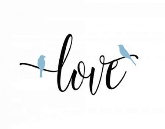 Blue Bird Love Canv