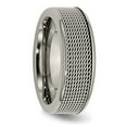 thumbnail image 5 of Auriga Fine Jewelry Titanium Base with Stainless Steel Mesh Center 8mm Band for Men Size 13, 5 of 6