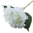 thumbnail image 5 of 3PCS 16.4In Artificial Hydrangea Silk Flowers Bouquet Hydrangea Stems For Wedding Centerpieces Home Decor (White 5), 5 of 9