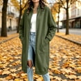 thumbnail image 5 of IUYRTFE Women Mid Length Zip Up Coat with Pockets for Winter Casual Daily Wear, 5 of 7