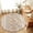 Beige, variant on Round Area Rugs 3.3Ft, Orange Blue Non-Slip Washable Circle Rugs Carpet, Boho Ethnic Southwestern Geometric Indoor Outdoor Rug Floor Mats Throw Runner for Bedroom Living Room Bathroom