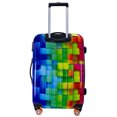 thumbnail image 4 of ATM Luggage Multi 3-D Rainbow Four Wheels Carry Handle 30" Hardside Spinner, 4 of 9