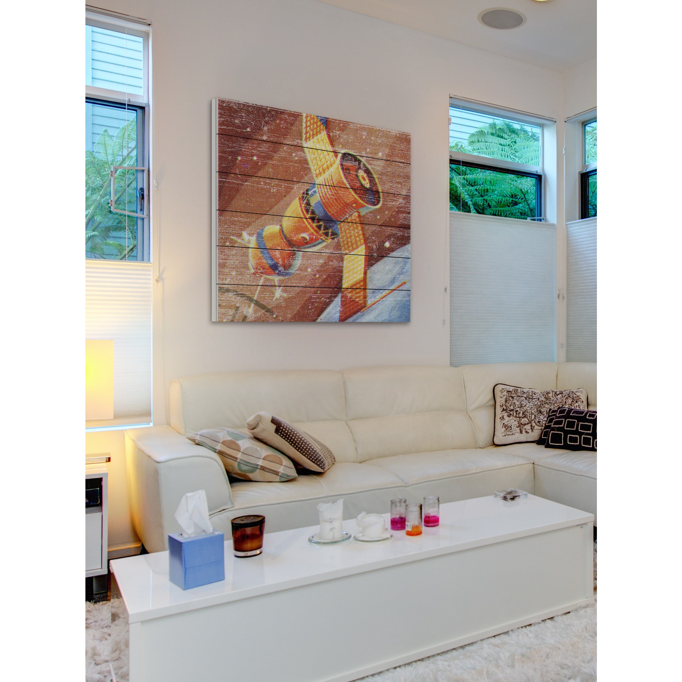 Marmont Hill - "Cuban Space Module" Painting Print on White Wood