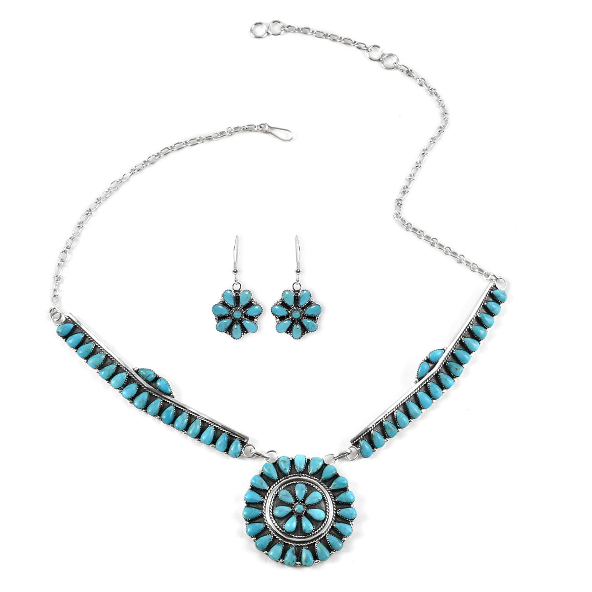 Jewelry For Women 925 Silver Turquoise Dangle Drop Earrings Southwest Ct 18