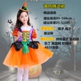 thumbnail image 5 of Disfraces de Halloween para niñas pequeñas, disfraz de carnaval, disfraz de actuación, capa de bruja, elfo, vestido mágico, sombrero, conjunto de disfraz, 5 of 5