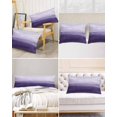 thumbnail image 6 of Purple Ombre Satin Pillowcase for Hair and Skin with Zipper, Soft Breathable Cooling Silk Pillow Cases, Modern Abstract Art Ocean Oil Painting Body Pillow Covers Bed Pillows 20"x54", 6 of 6