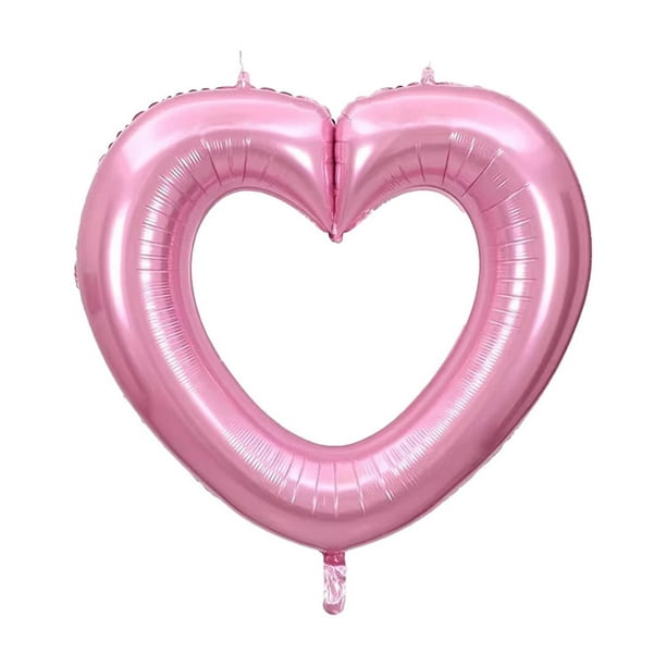 Globos huecos grandes de 33 pulgadas para decoración de fiestas de cumpleaños y San Valentín, accesorios de tiro con superficies brillantes que se pueden conectar en serie.