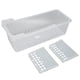 thumbnail image 1 of Estante de almacenamiento Ticfox para refrigerador organizador contenedor transparente 2 compartimentos 40 x 16 x 14,1 cm, 1 of 14