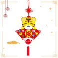 thumbnail image 4 of 1 Juego de colgante de personajes chinos Fu, capacidad cognitiva, imaginación, tela festiva Diy, decoraciones de Año Nuevo de tigre para la familia, 4 of 5