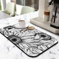 thumbnail image 2 of 2 Pack Washable Rubber Sunflower Cute Floral Dish Drying Mats for Kitchen Counter Home Large Coffee Bar Pad Accessories and Decor for Utensils Stemware (2pcs 19.5''x12''), 2 of 6