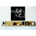 thumbnail image 1 of Do It Yourself Wall Decal Sticker Oklahoma Wild Life Deer Buck Hunter Decor Mural 18x18", 1 of 1