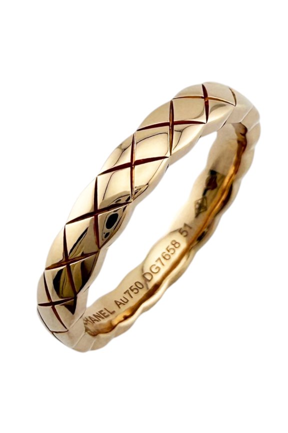 Pre-Owned Chanel Coco Crush Ring, 18K Pink Gold, Women's CHANEL