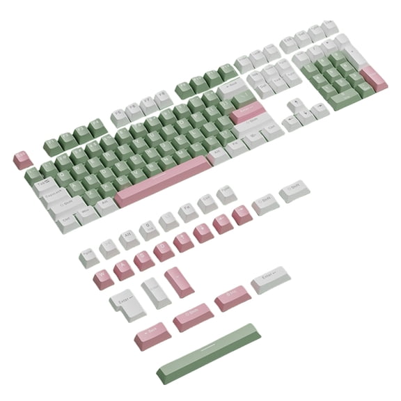 134PCS Customizable OEM Height Keycaps with Aesthetics in Two Colors for Mechanical Keyboards