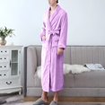 thumbnail image 6 of Tooayk Womens Pajama Sets Women's Double Pocket Flannel Bathrobe Soft and Warm Double Faced Bathrobe Pajamas and Home Wear Bathrobe Robe Pajama Set Pajamas for Women A, 6 of 6