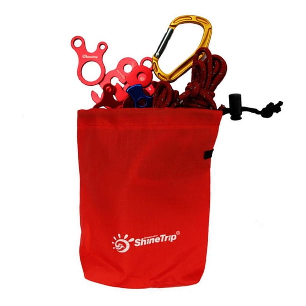 Bolsa de almacenamiento Con Cordón perfecl para Escalar mosquetón cuerda color rojo