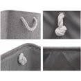 thumbnail image 3 of Foldable Storage Boxes, Fabric Storage Baskets For Books/Dvds/Toys/School/Home/Closet/Office, Pack Of 3 (Grey, Small), 3 of 7