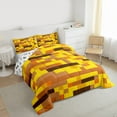 thumbnail image 3 of Homewish Kids Children Teens Pixel Grid Miners Full Size Comforter Sets 3-Piece,Abstract Gamepads Plaid Bedding Comforter Set,Geometric Checkered Lightweight Bedding Sets,Ultra Soft Home Decor, 3 of 8
