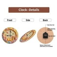 thumbnail image 7 of Cute Flower Wall Clock for Kids Room Decoration 10-Inch Silent Wooden Wall Clock, Battery Operated (AA Batteries Not Included), Artistic Home Decor, 7 of 7