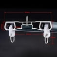 thumbnail image 3 of Heavy Duty Aluminum Ceiling Rail, Double Row Silent Curtain Rod, Sliding Curtain Rod Room Divider for Living Room Bedroom Room Divider, 3 of 7