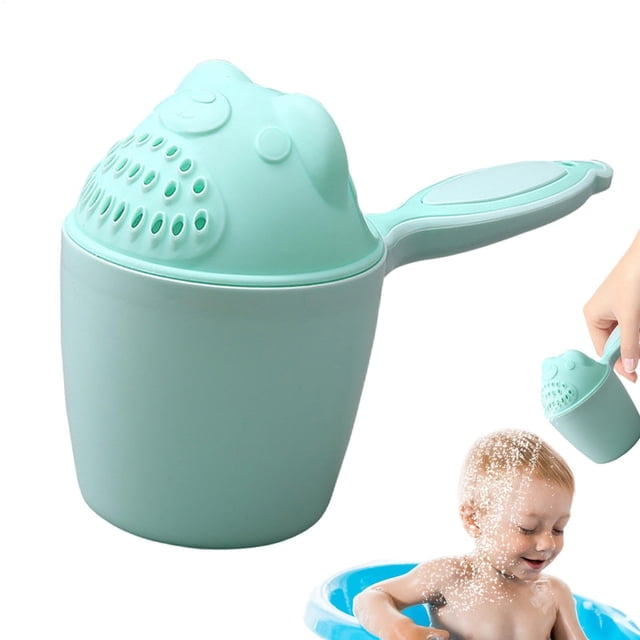 LSLJS Bath Cup for Baby, Shampoo Rinse Cup, Baby Hair Washing Cup Bath Cup for Hair Washing Baby Bath Rinser Cup Shampoo Washing Cup for Hair Washing with Handle Water Container