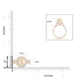 thumbnail image 4 of ANGARA Golden South Sea Cultured Pearl and Diamond Halo Ring in 14K Rose Gold for Women | June Birthstone, Birthday, Anniversary, Jewelry Gift for Women | Pearl Ring, 4 of 8