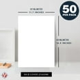 thumbnail image 6 of A3 White Heavyweight Card Stock | Extra Thick & Durable 80lb Cover (216 GSM) – Smooth Finish | For Arts & Crafts, Charts, Presentations Posters | 11.7" x 16.5" Inches | 50 per Pack, 6 of 7