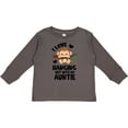 thumbnail image 3 of Inktastic Monkey I Love Hanging out with My Auntie Boys or Girls Long Sleeve Toddler T-Shirt, 3 of 5