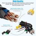 thumbnail image 3 of TopOne 12V Car H4 LED Headlight Relay Wiring Harness Kit Harness Group with Relay Headlamp Socket Modification Parts, 3 of 8