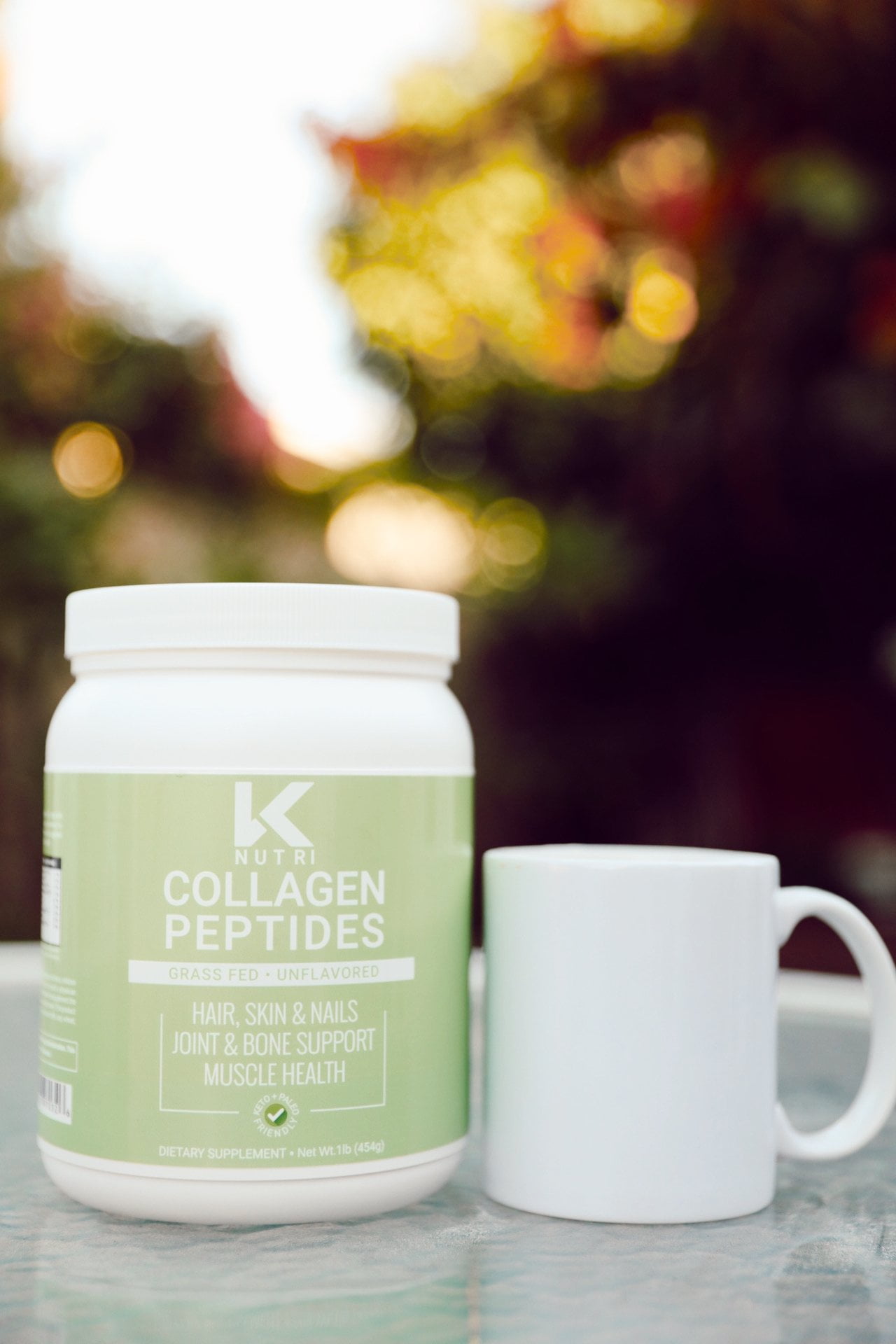 K Nutri Collagen Peptides [45 Servings] Unflavored Keto Friendly, Kosher Gluten-Free Collagen Powder for Healthy Hair, Skin, Nails, Bones, and Joints, Gut Health, Hydrolyzed Bovine Dairy-Free