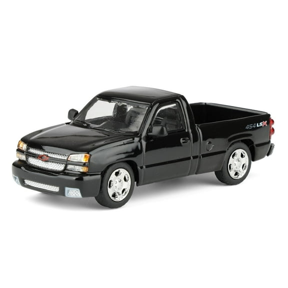 1/64 2006 454 LSX Chevrolet Silverado SS Single Cab Pickup Truck, Onyx Black, PARA64 55831