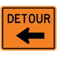 thumbnail image 2 of Detour to Left Arrow Wall Decal by Wallmonkeys Peel and Stick Graphic (36 in W x 29 in H) WM14246, 2 of 4