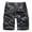 Black1, variant on SWSMCLT Men's Cargo Shorts Camo Casual Fashion Short Loose with Pocket Summer Full Cotton Knee Length Lightweight Camouflage Printed Black1 34