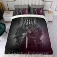 thumbnail image 4 of Juego de Tronos Conjunto de sábanas temático, trío de piezas, cómodo y amigable con la piel, diseño único, regalo de decoración para el hogar para familiares, amigos y fans,173cm *218cm, 4 of 6