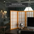 thumbnail image 2 of Red Lantern 2 ft. Short Desktop Window Pane Shoji Screen - Honey - 6 Panels, 2 of 7