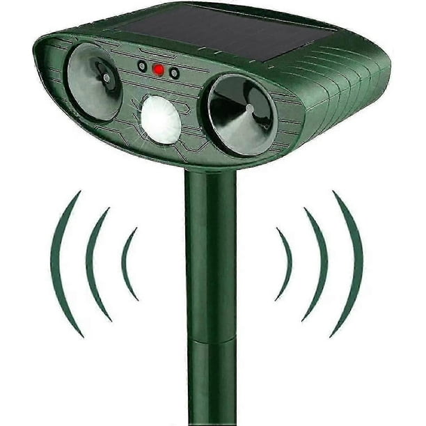 Waterproof Outdoor Ultrasonic Cat Repeller - Solar Powered, Motion Sensor, Anti Cats And Dogs