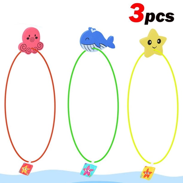 Círculo de buceo de 80CM para niños y adultos, juguetes de piscina al aire libre, playa, juego de agua, juguetes para agarrar bajo el agua, regalo de verano