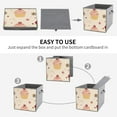 thumbnail image 7 of Collapsible Oxford Fabric Storage Cubes with Handles, Large Mid Foldable Oxford Cloth Bins Set of 2/6, Closet Organizers for Shelves Clothes Home Kitchen Toy - Snow Cake Gift Christmas, 7 of 7