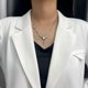 thumbnail image 3 of Collar con colgante de piedra lunar de nicho de alta gama para mujer, cuello suave y fresco, 3 of 5