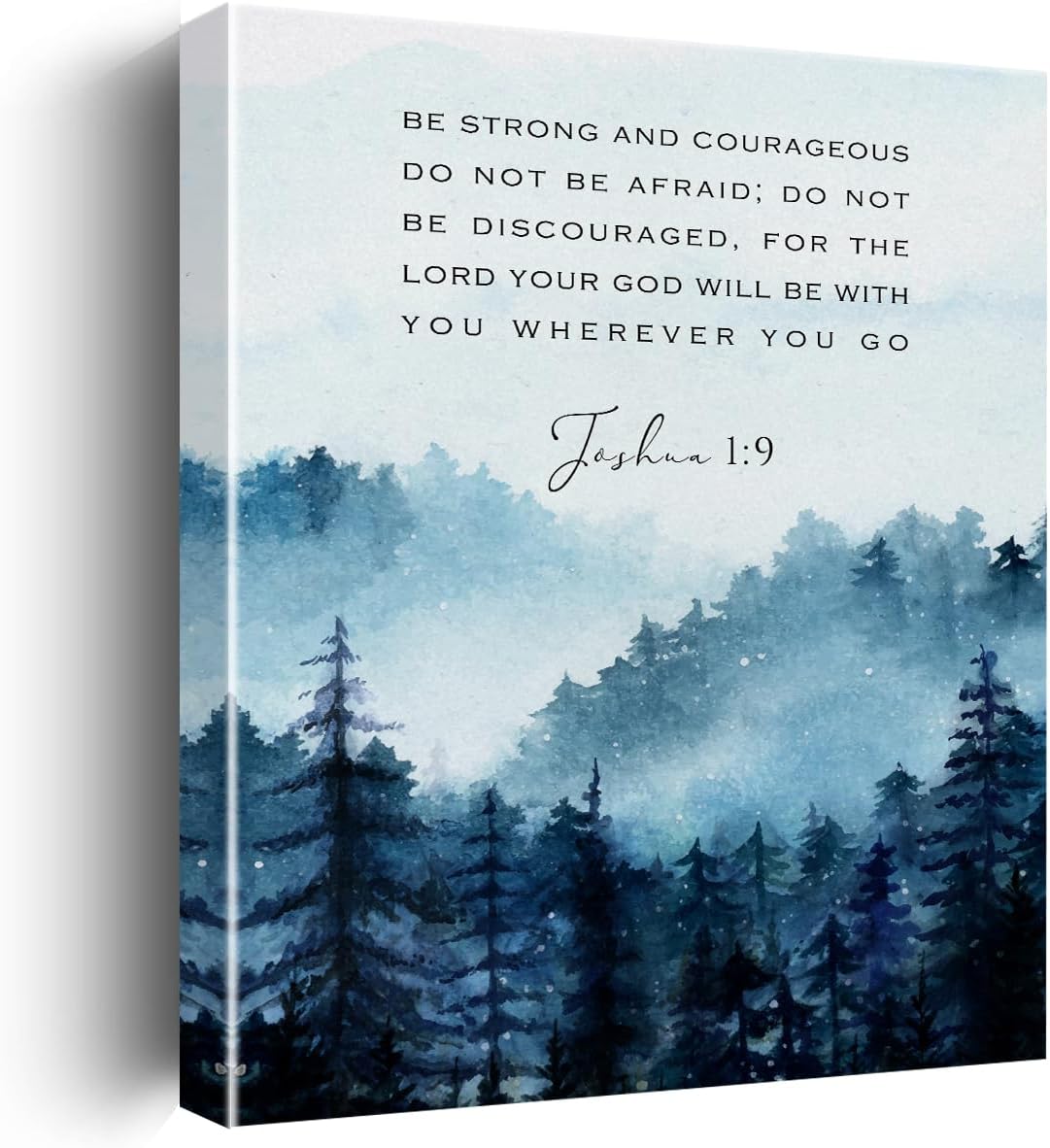 Inspirational Christian Canvas Wall Art Farmhouse Decor Positive Scripture Canvas Prints Religious Wall Decor Bible Verse Framed Artwork Pictures Paintings for Living Room Kitchen Toilet Decor