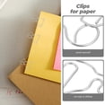 thumbnail image 4 of 50pcs Metal Paper Clips Cute Memo Document Clips Delicate Paperclips, 4 of 8