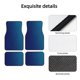 thumbnail image 4 of Fotbe teal blue Juego de 4 Tapetes para Auto con Estampado – Alfombrillas de Goma Reforzada, Diseño Antideslizante, Protección para Todo el Año – Vehículos, Autos, Camionetas y SUVs, 4 of 7
