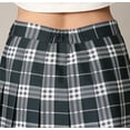 thumbnail image 4 of Made by Johnny Women's Plaid High Waist School Uniform Pleated Skater Tennis Skirt XXL BLACK_PLAID, 4 of 5