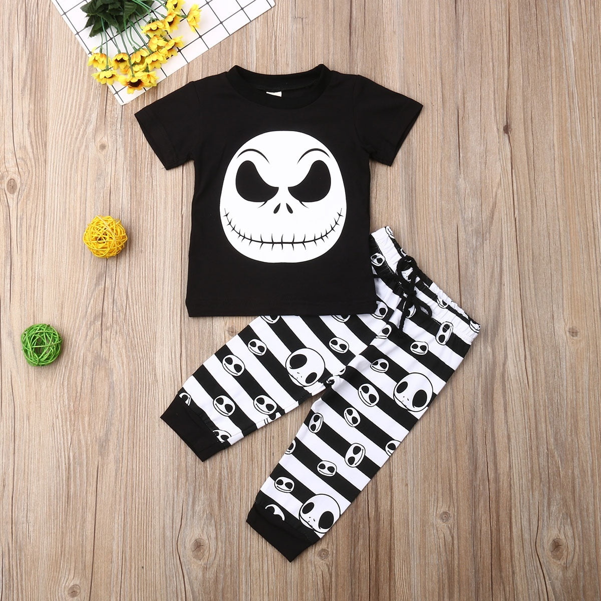 Halloween Newborn Baby Long Sleeve Top T-Shirt+Leggings Pants Outfit Clothes